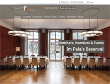 Tablet Screenshot of palais-besenval.ch